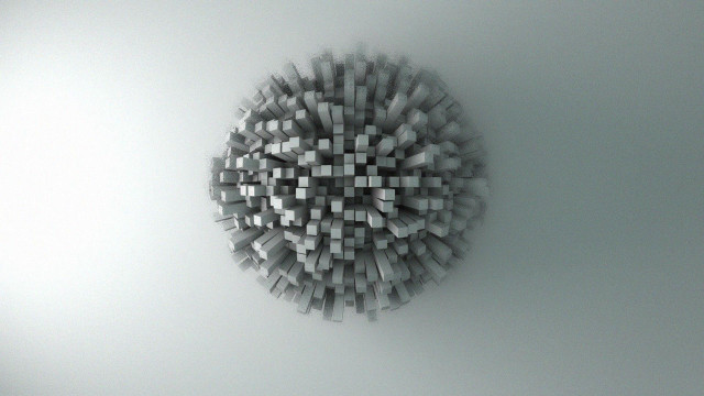 Circular square abstract geometry greyscale free wallpaper - medium preview image