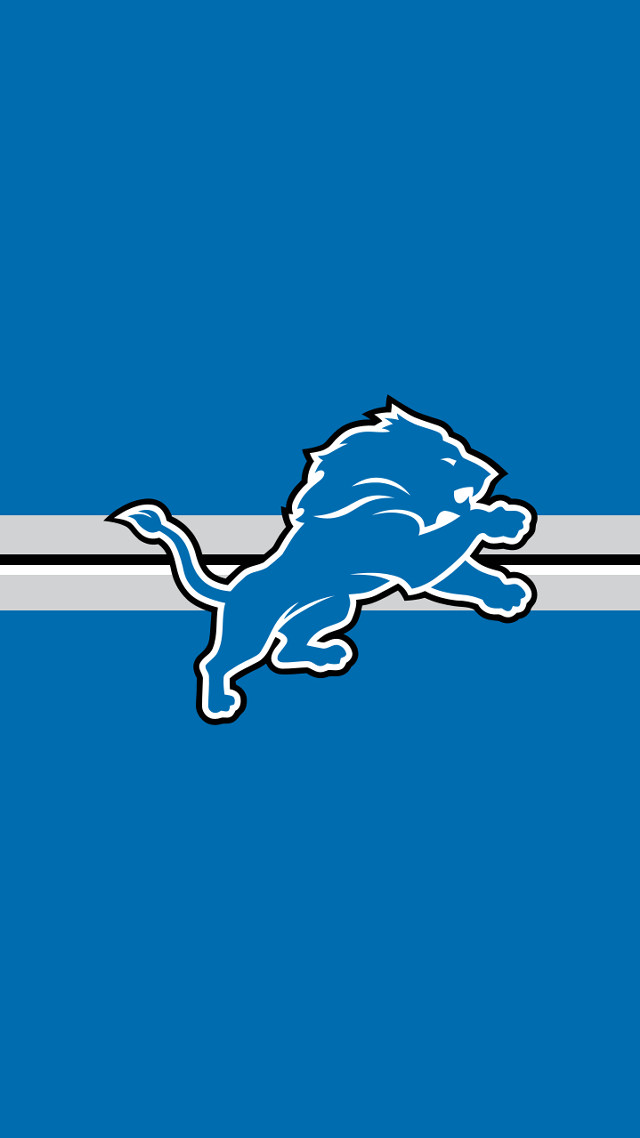 Detroit lions logo blue background #3 free wallpaper - medium preview image