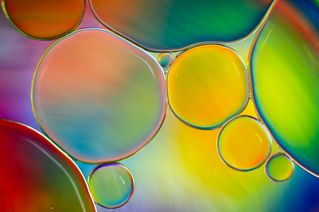 Multicolored background bubbles water oil free wallpaper - medium preview image