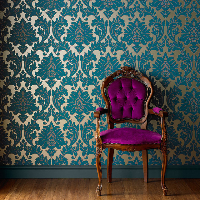 Purple chair blue wall purple free wallpaper - medium preview image