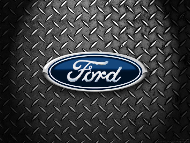 Ford emblem metal background diamond free wallpaper - medium preview image