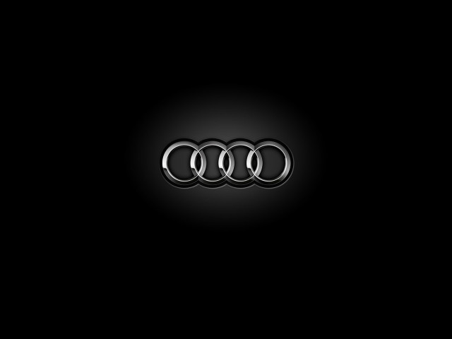 Black background silver audi logo #3 free wallpaper - medium preview image