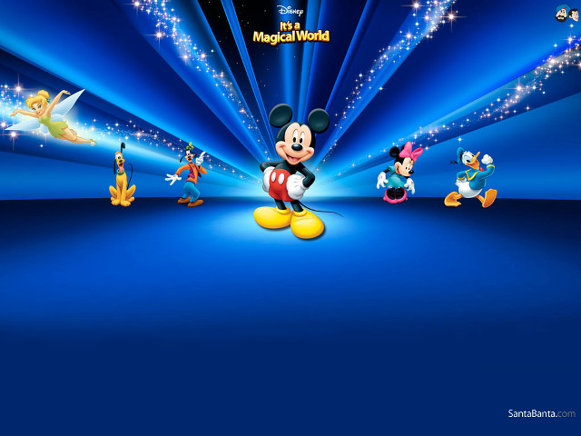 Mickey mouse wallpaper characters blue #3 free wallpaper - medium preview image