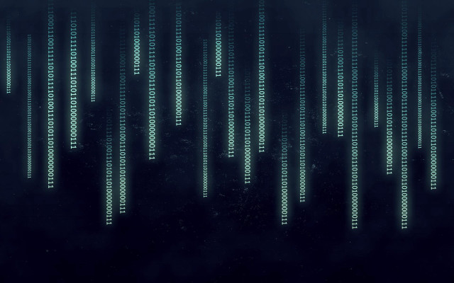 Dark background green numbers black #3 free wallpaper - medium preview image