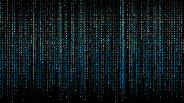 Dark blue black background numbers free wallpaper - medium preview image