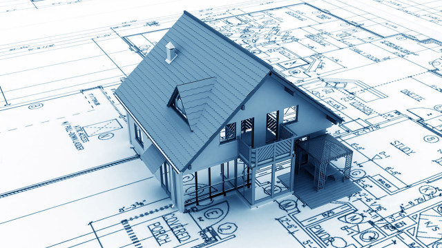 House blueprints blue sky blue free wallpaper - medium preview image