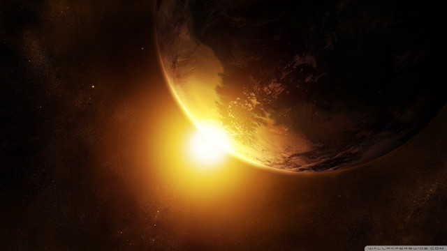 Bright sun shines brightly dark free wallpaper - medium preview image