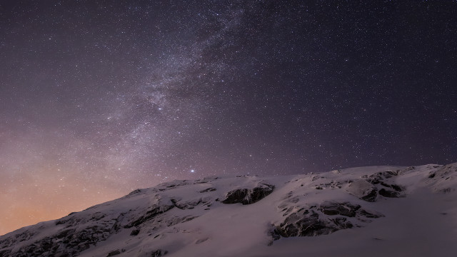Mountain star filled sky above #2 free wallpaper - medium preview image