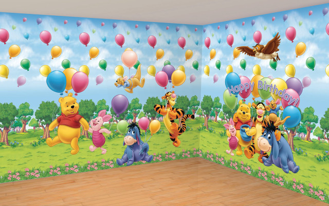 Winnie the pooh wallpaper balloons free wallpaper - medium preview image