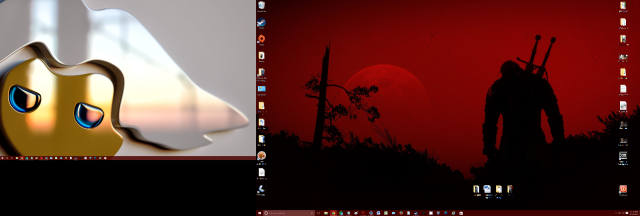 Computer screen man red background free wallpaper - medium preview image