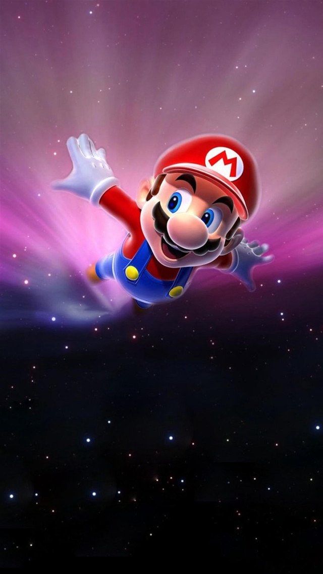 Mario running air purple background #3 free wallpaper - medium preview image