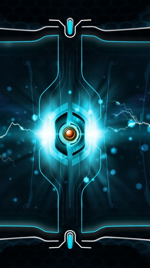Futuristic background blue light black #3 free wallpaper - medium preview image