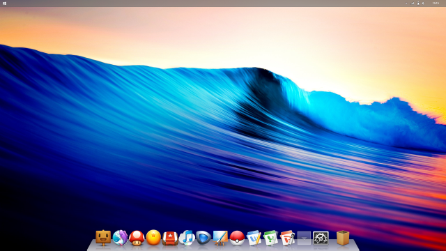 Desktop computer wave sunset background free wallpaper - medium preview image