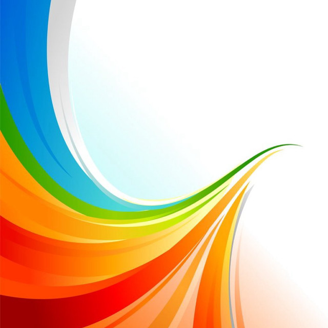 Colorful background white space wave free wallpaper - medium preview image