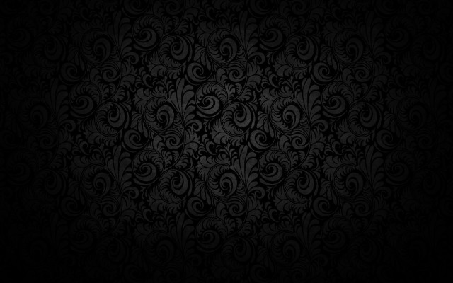 Black wallpaper swirls leaves pattern #5 free wallpaper - medium preview image