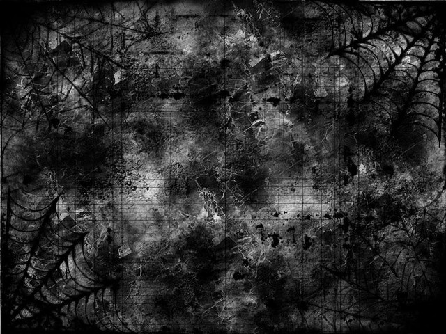 Grungy black white wall leaves free wallpaper - medium preview image