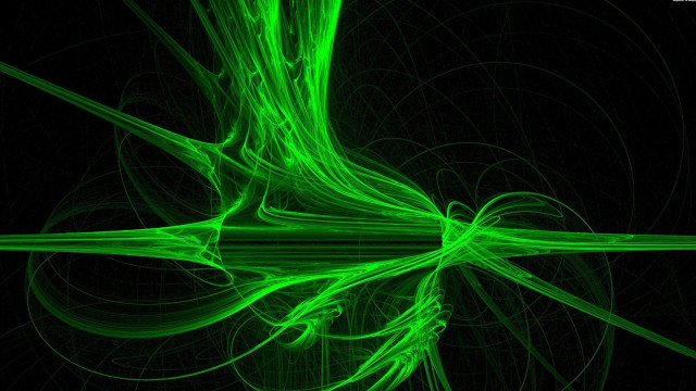 Green abstract background black swirl free wallpaper - medium preview image