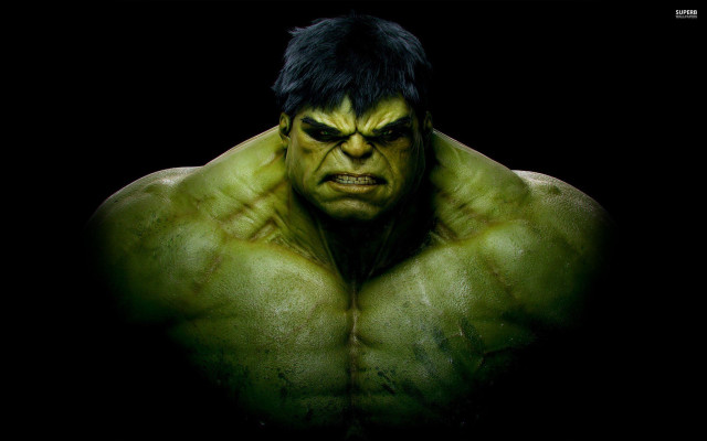 Man green face black hair #3 free wallpaper - medium preview image