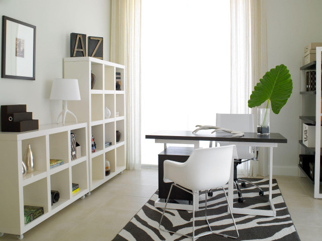 Zebra rug desk chair bookcase free wallpaper - medium preview image