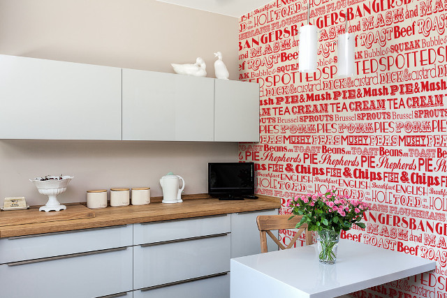 Kitchen wall words vases flowers free wallpaper - medium preview image