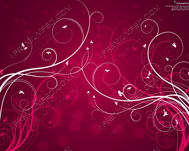 Pink background swirls bubbles pattern free wallpaper - medium preview image