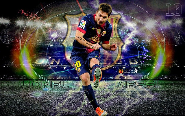 Soccer player kicking ball fireworks #2 free wallpaper - medium preview image