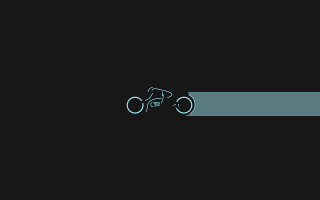 Blue line drawing motorcycle black free wallpaper - medium preview image