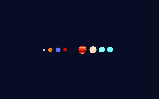 Planets dark sky stars group free wallpaper - medium preview image