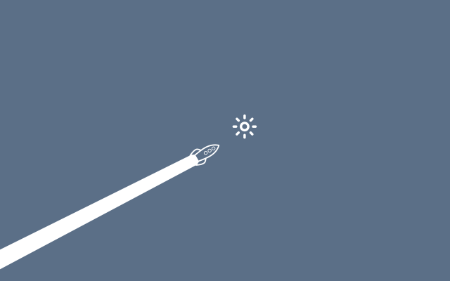 White rocket flying air star free wallpaper - medium preview image