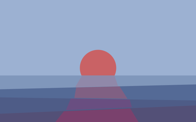 Red ball blue ocean red free wallpaper - medium preview image