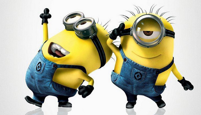 Minions dancing overalls wand glasses free wallpaper - medium preview image