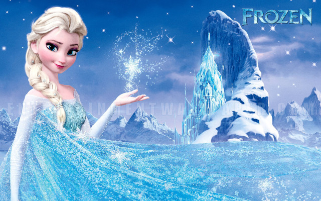 Frozen princess snowflake snowy mountain free wallpaper - medium preview image