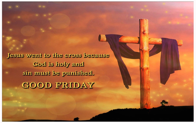 Cross banner good friday person free wallpaper - medium preview image