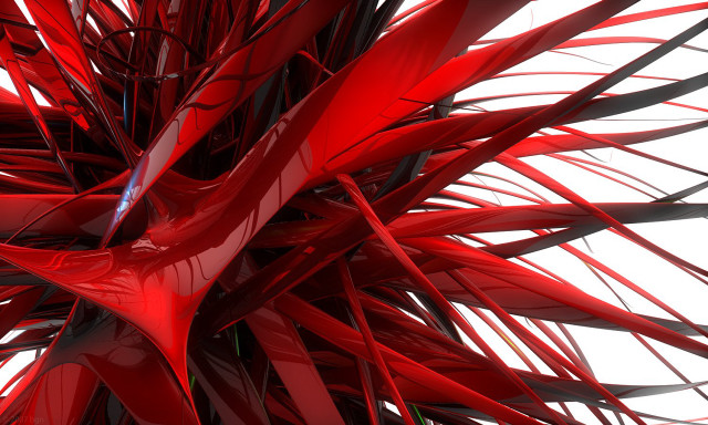 Red sculpture white background blue #2 free wallpaper - medium preview image