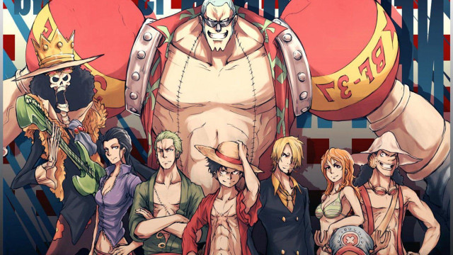 Anime characters giant robot group free wallpaper - medium preview image