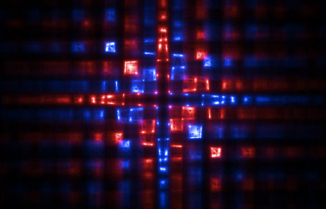 Cross squares red blue background free wallpaper - medium preview image
