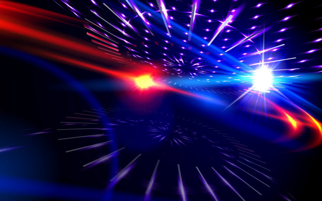 Colorful fireworks black background blue free wallpaper - medium preview image