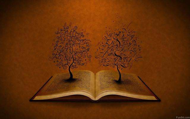 Book tree light on top free wallpaper - medium preview image
