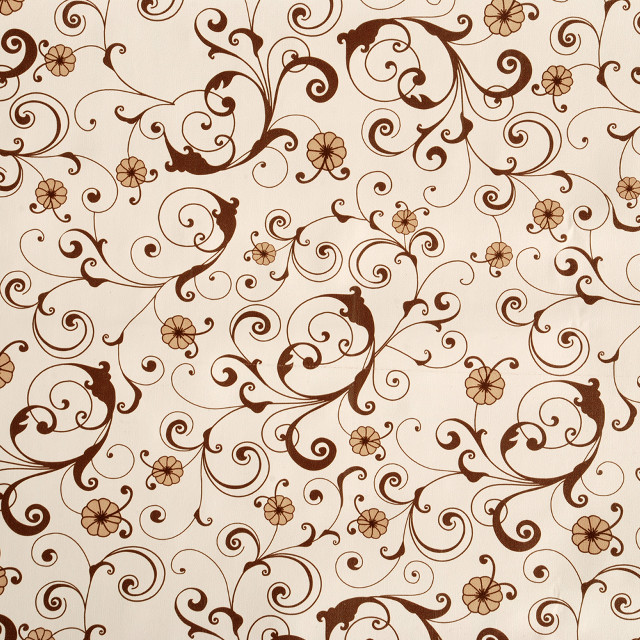 White background brown swirls flowers free wallpaper - medium preview image