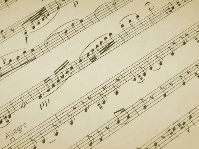 Sheet music musical notes numbers #2 free wallpaper - medium preview image