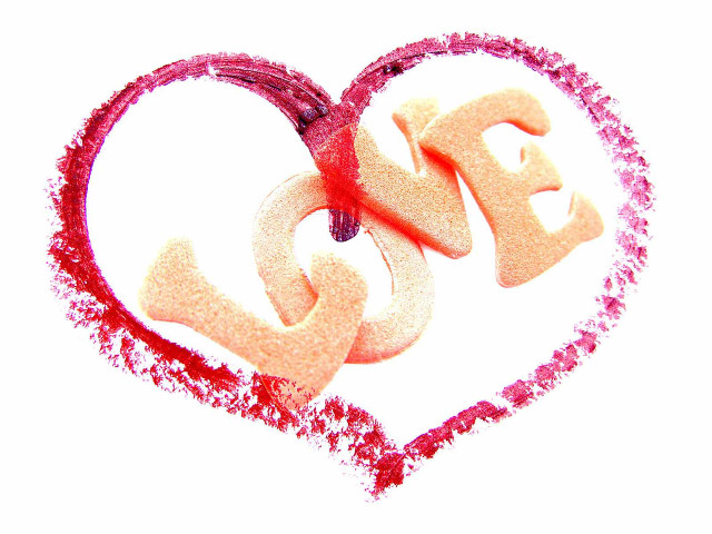 Heart shaped word red handle free wallpaper - medium preview image