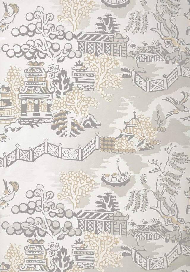 Trees buildings fence pattern wallpaper #2 free wallpaper - medium preview image