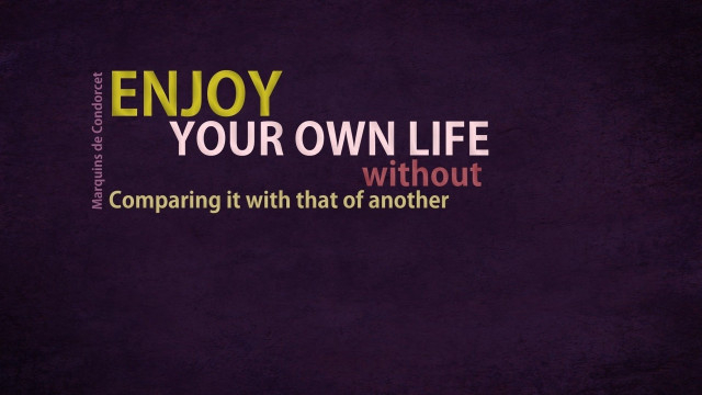 Quote purple background black yellow free wallpaper - medium preview image