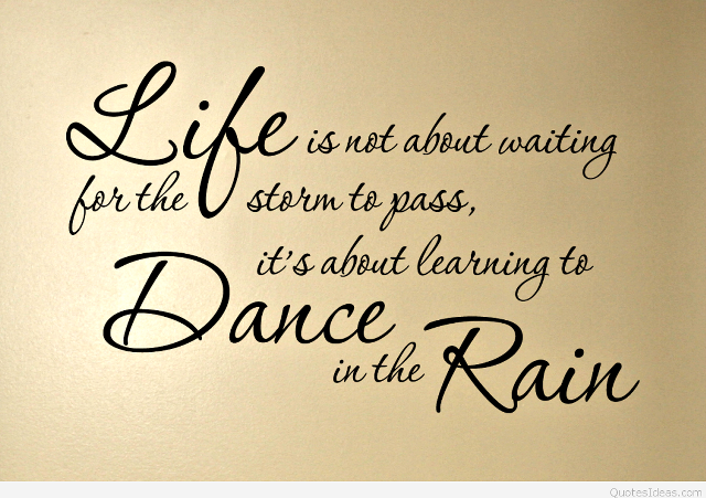 Quote dance in rain wall free wallpaper - medium preview image