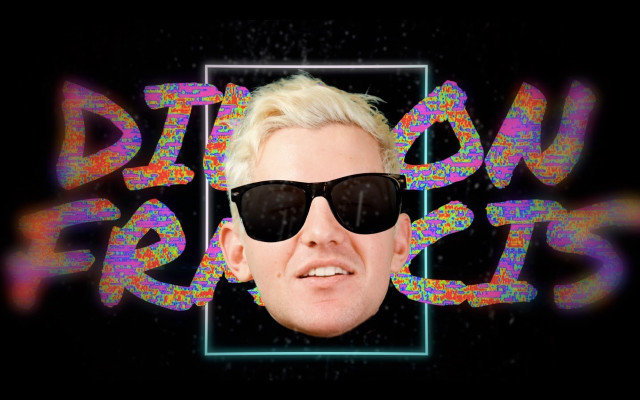 Man sunglasses neon frame dipout free wallpaper - medium preview image
