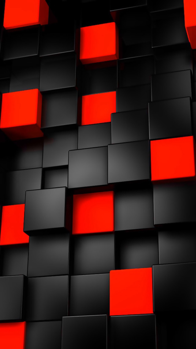 Black red background squares pattern free wallpaper - medium preview image