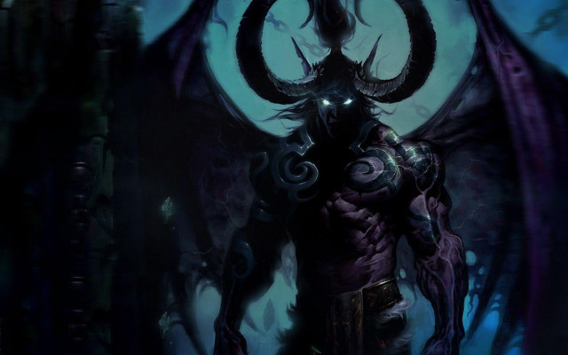 Demonic horned dragon armor claws free wallpaper - medium preview image