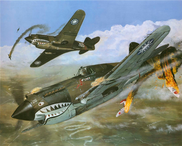 Planes shark sky flying aircraft free wallpaper - medium preview image