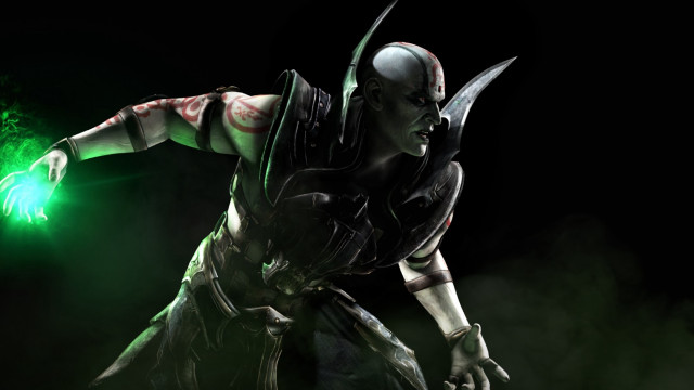 Man costume green light dark free wallpaper - medium preview image