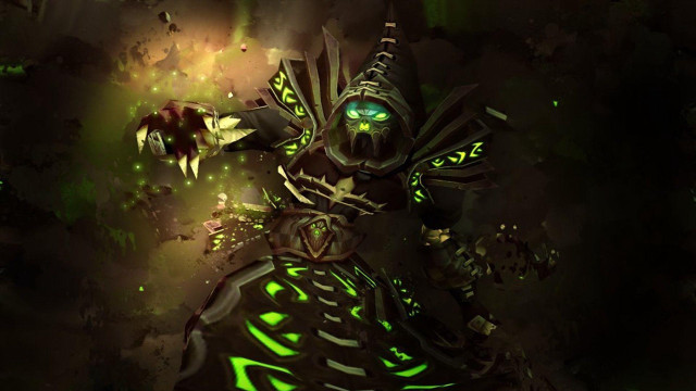 Dark green character green light free wallpaper - medium preview image